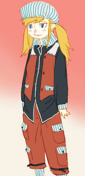 outtake, tagme, blonde hair, blue eyes