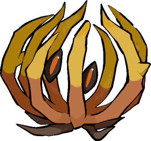 kawaanago, bramblin, nintendo, pokemon, commentary request, lowres, full body, no humans, pokemon (creature), pokemon focus, solo, thorns, transparent background