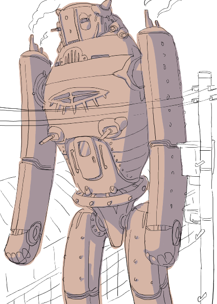 outtake, tagme, robot, smoke