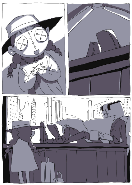 outtake, child, hat, robot, scar, stitches