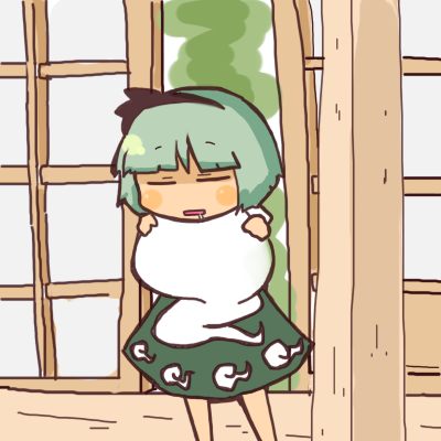 inishie, konpaku youmu, konpaku youmu (ghost), touhou, lowres, 1girl, chibi, female focus, ghost, hairband, hitodama, short hair, solo