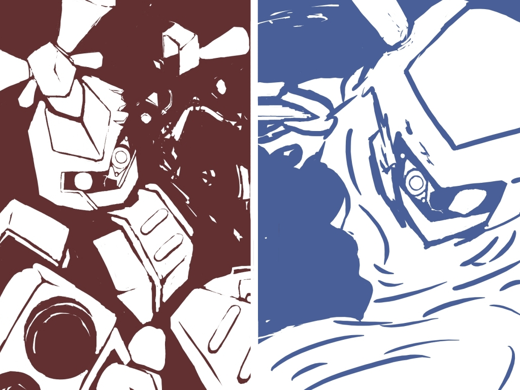 rokusho, metabee, rokusho (medarot), medarot, antennae, broken glass, cloak, glass, gun, mecha, monochrome, robot, weapon