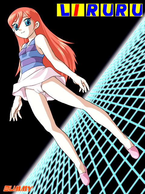zummy, riruru (doraemon), daichouhen doraemon, doraemon, doraemon: nobita to tetsujin heidan, doraemon: shin nobita to tetsujin heidan: habatake tenshi tachi, striped, bad id, bad pixiv id, 1girl, android, blue eyes, breasts, cameltoe, character name, dutch angle, female focus, flats, floating, long hair, looking at viewer, miniskirt, panties, pantyshot, pink hair, robot, skirt, small breasts, smile, solo, tank top, underwear, upskirt, white panties
