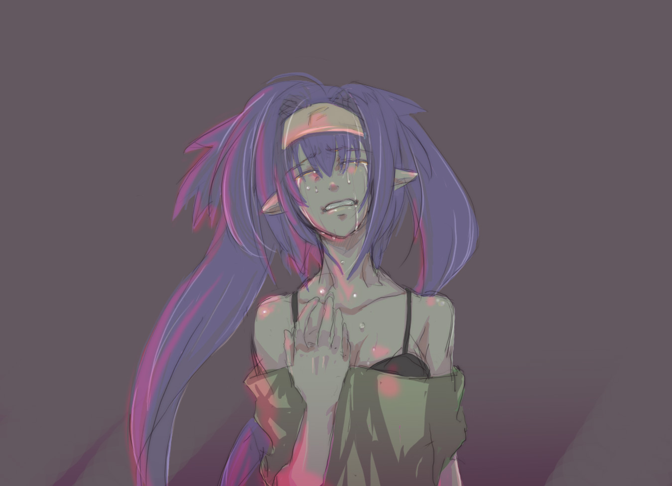 nk, klan klein, meltrandi, zentradi, macross, macross frontier, bad id, bad pixiv id, 00s, blue hair, tears