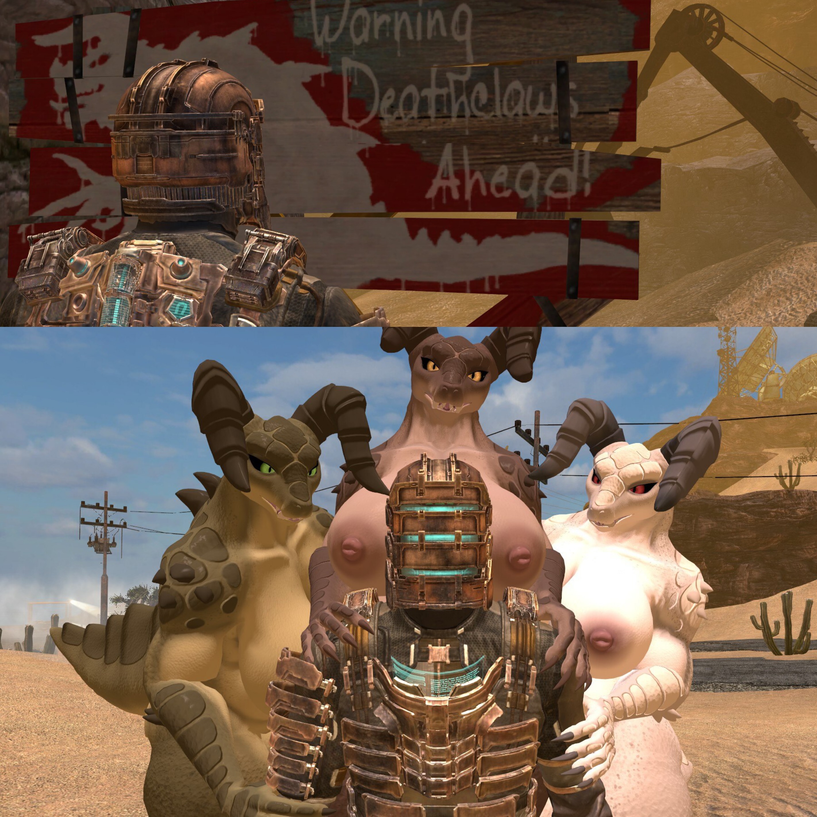 Rule34 – If it exists, there is porn of it / deathclaw, female deathclaw, isaac clarke / 8685705