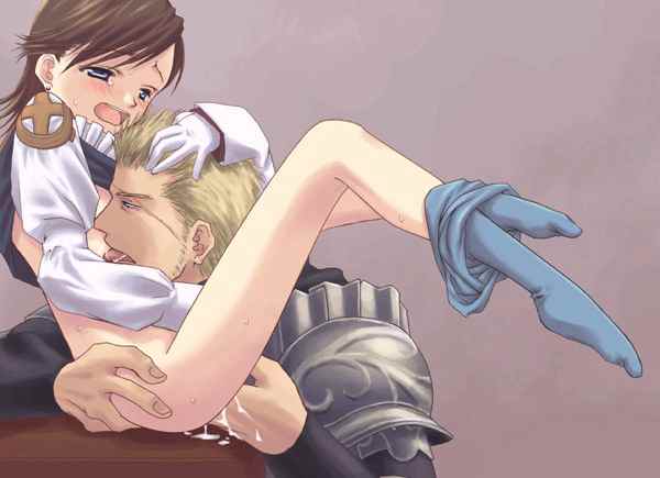 basch fon ronsenburg, larsa ferrinas solidor, final fantasy, final fantasy xii, hand on head, colorized, 00s, 2boys, age difference, anal, anal fingering, armor, blonde hair, blue pantyhose, blush, bottomless, brown hair, clothes pull, cum, fingering, gloves, licking, male focus, male penetrated, multiple boys, pantyhose, pantyhose pull, shota, tears, trap, undressing, white gloves, yaoi