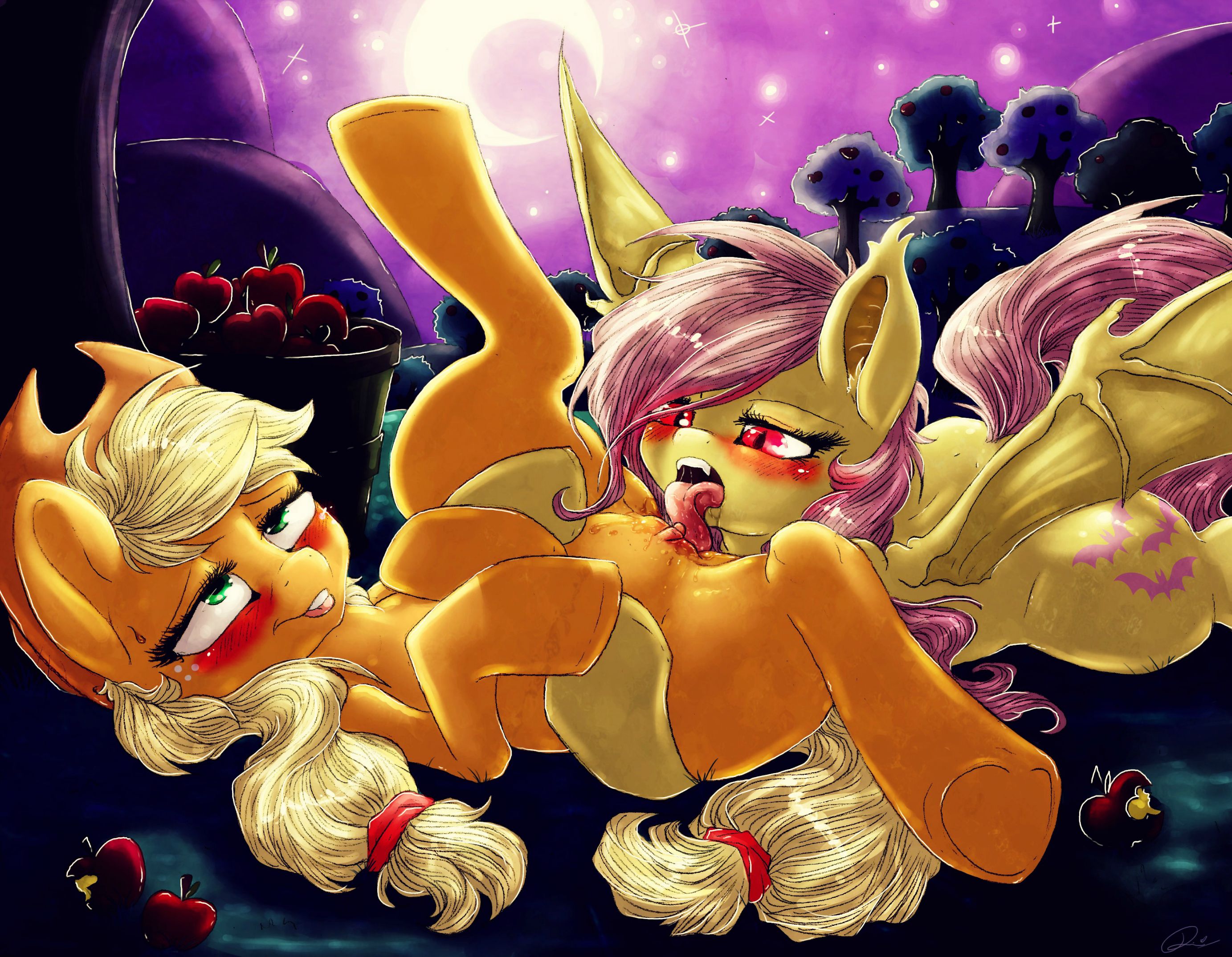 Rule34 – If it exists, there is porn of it / dimwitdog, applejack, flutterbat, fluttershy / 249039