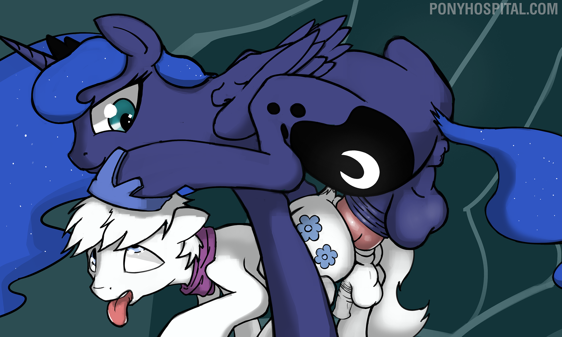 Rule34 – If it exists, there is porn of it / double diamond (mlp), princess luna (mlp) / 249126