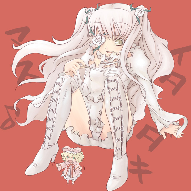 hinaichigo, kirakishou, rozen maiden, 00s, twintails, white hair