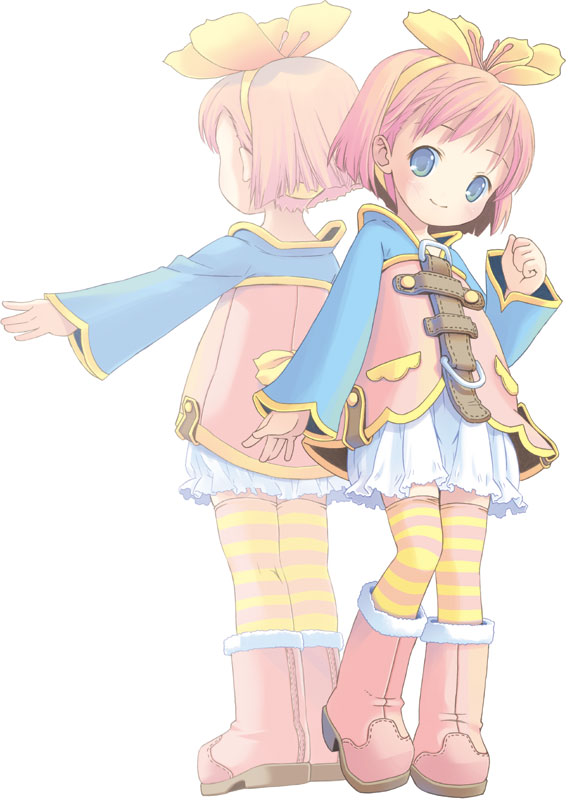 pop, marl (project witch), project witch, multicolored legwear, 1girl, boots, child, hair ribbon, pantyhose, pink hair, reflection, ribbon, short hair, striped clothes, striped pantyhose, striped thighhighs, thighhighs