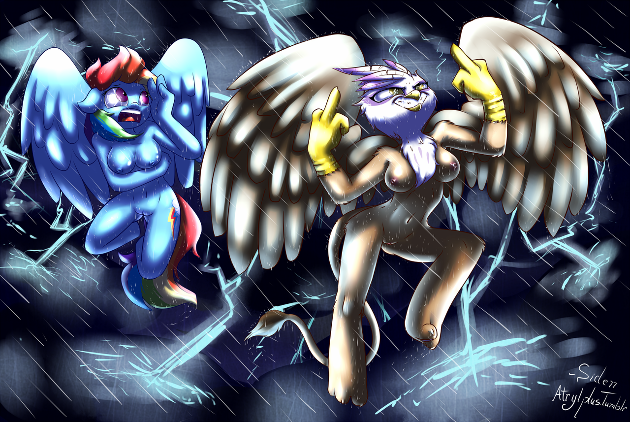 Rule34 – If it exists, there is porn of it / siden, gilda (mlp), lightning, rainbow dash (mlp), storm / 250074