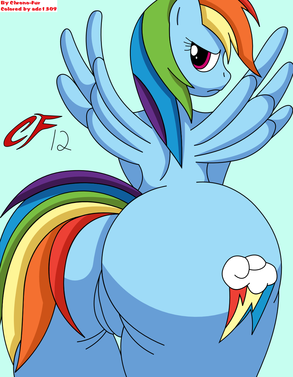Rule34 – If it exists, there is porn of it / chrono-fur, rainbow dash (mlp) / 250562