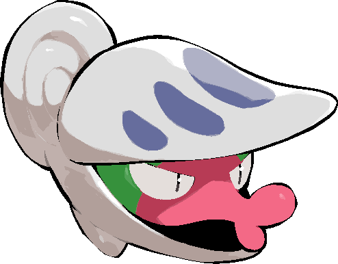 kawaanago, shelmet, nintendo, pokemon, commentary request, lowres, full body, gen 5 pokemon, no humans, o3o, pokemon (creature), pokemon focus, slit pupils, solo, transparent background, v-shaped eyes
