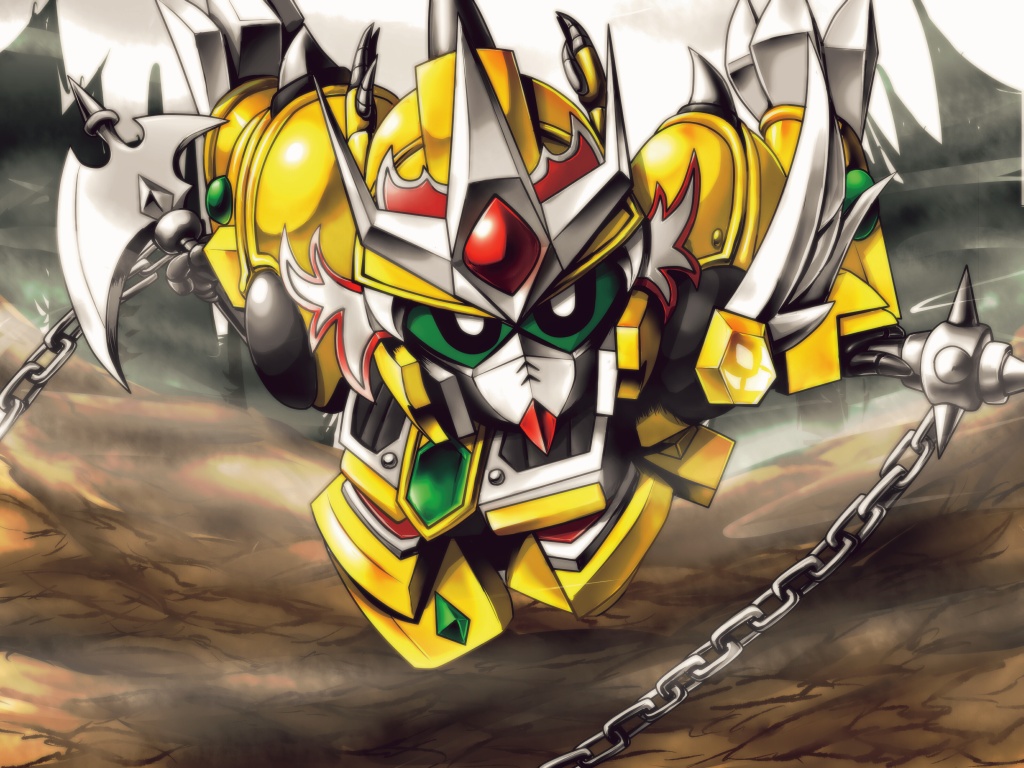 kuma (kumahoihoi), gundam, sd gundam, tagme, chibi, mecha, robot