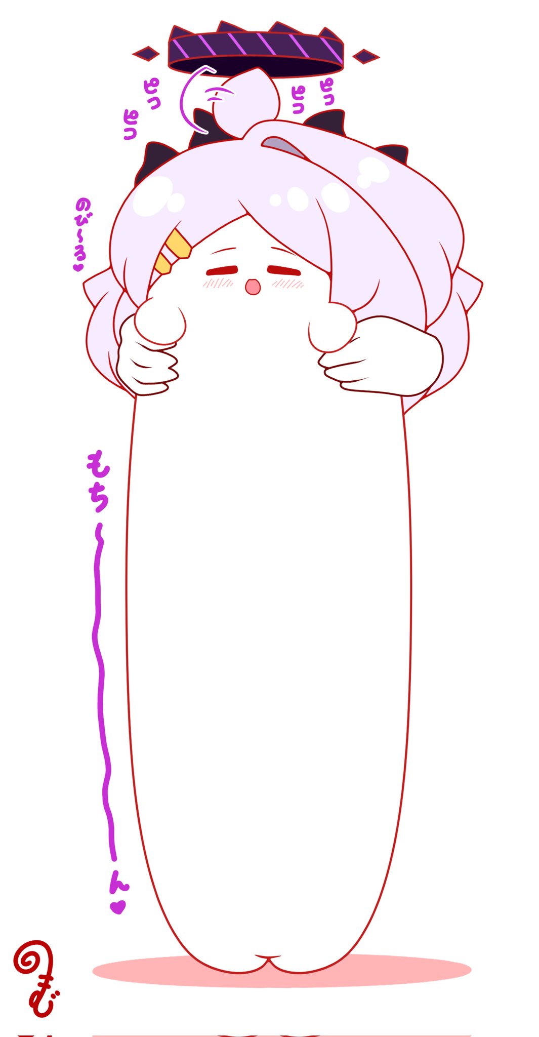 kurukurumagical, hina (blue archive), blue archive, commentary request, corrupted twitter file, highres, translation request, :d, afterimage, ahoge, ahoge wag, blush, chibi, closed eyes, colored shadow, disembodied hand, expressive hair, grey hair, hair ornament, hairclip, halo, longcat (meme), meme, open mouth, parted bangs, shadow, single hair intake, smile, solo focus, white background