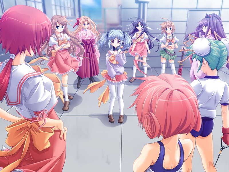 kimura koroya, hoshino shinju, inori chihaya, konoe reika, kurumizawa tsukushi, misaki shizuru, nishida meari, shindou chise, suwa ayumi, yamaga kyouko, gakuto!, tagme, 6+girls, multiple girls