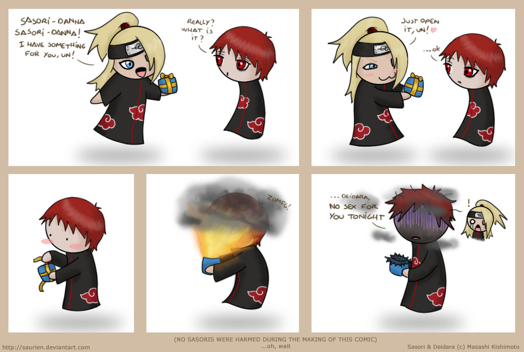 saurien, deidara (naruto), sasori (naruto), naruto (series), naruto shippuuden, tagme, akatsuki (naruto), chibi