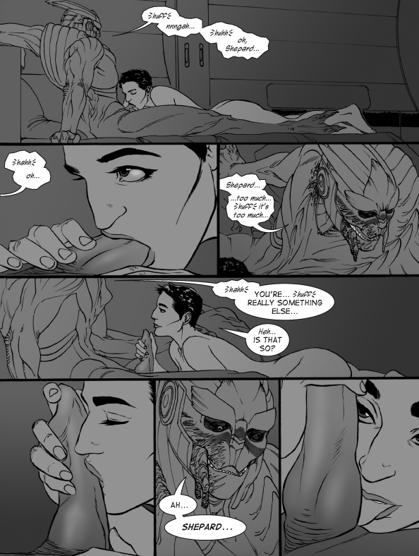 Rule34 – If it exists, there is porn of it / reginaprimata, commander shepard, femshep, garrus vakarian, turian / 251215