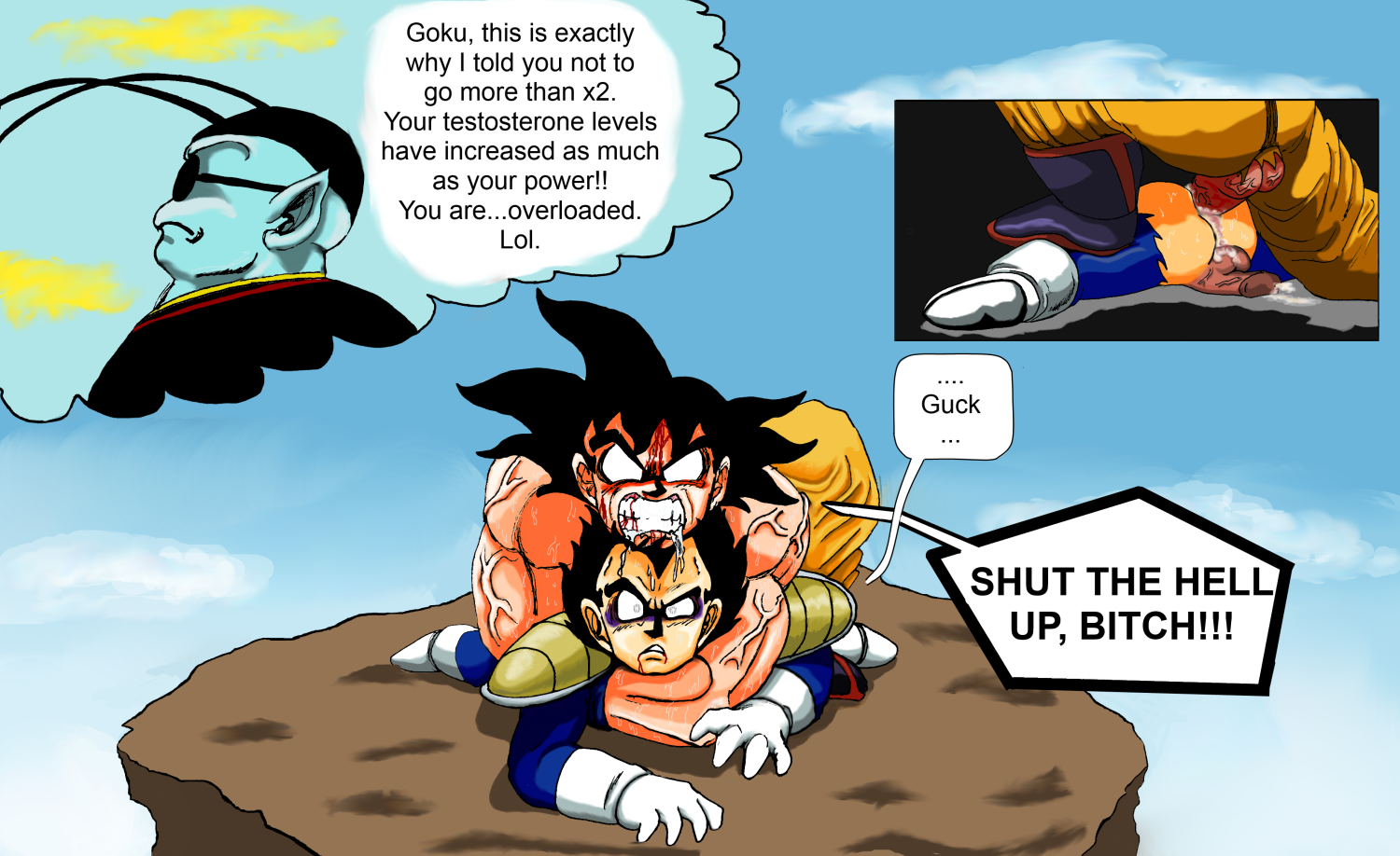 Rule34 – If it exists, there is porn of it / spankeror, king kai, son goku, vegeta / 251756