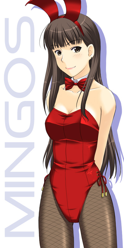 masakichi (crossroad), non-web source, tagme, alternate color, animal ears, fake animal ears, pantyhose, playboy bunny, rabbit ears, solo