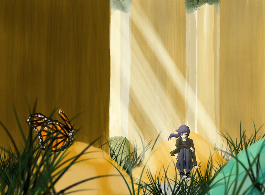 tagme, bug, butterfly, grass, insect, mini person, minigirl