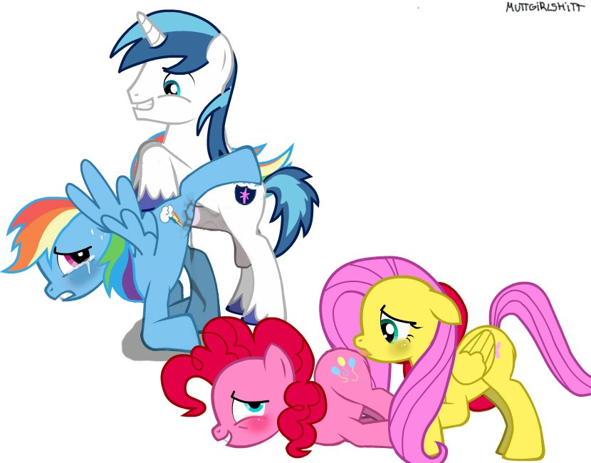 Rule34 – If it exists, there is porn of it / muttgirl, fluttershy (mlp), pinkie pie (mlp), rainbow dash (mlp), shining armor / 252074