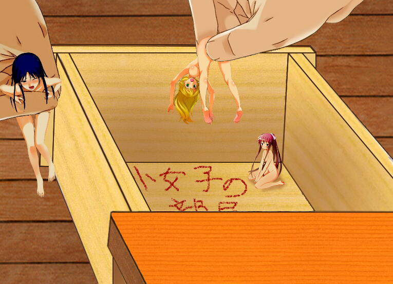 tagme, 3girls, drawer, male hand, mini person, minigirl, multiple girls, take your pick