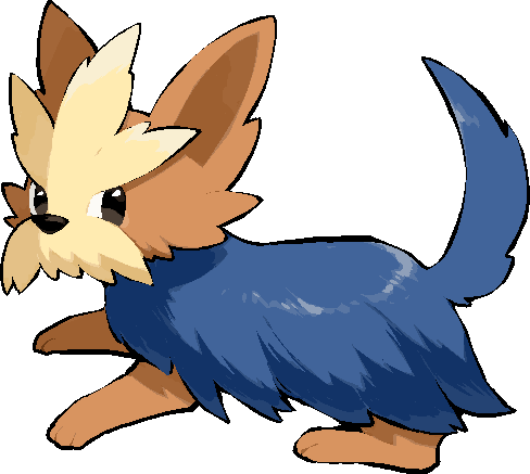 kawaanago, herdier, nintendo, pokemon, commentary request, lowres, animal focus, dog, full body, gen 5 pokemon, no humans, pokemon (creature), pokemon focus, solo, transparent background
