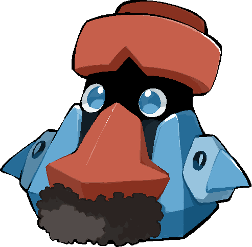kawaanago, probopass, nintendo, pokemon, commentary request, lowres, blue eyes, facial hair, full body, gen 4 pokemon, mustache, no humans, pokemon (creature), pokemon focus, red nose, transparent background