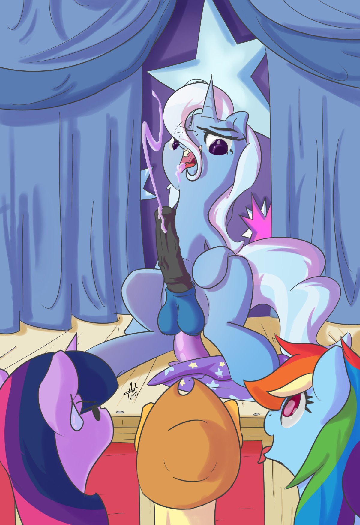 Rule34 – If it exists, there is porn of it / cosmicnova, applejack (mlp), rainbow dash (mlp), trixie (mlp), twilight sparkle (mlp) / 252906