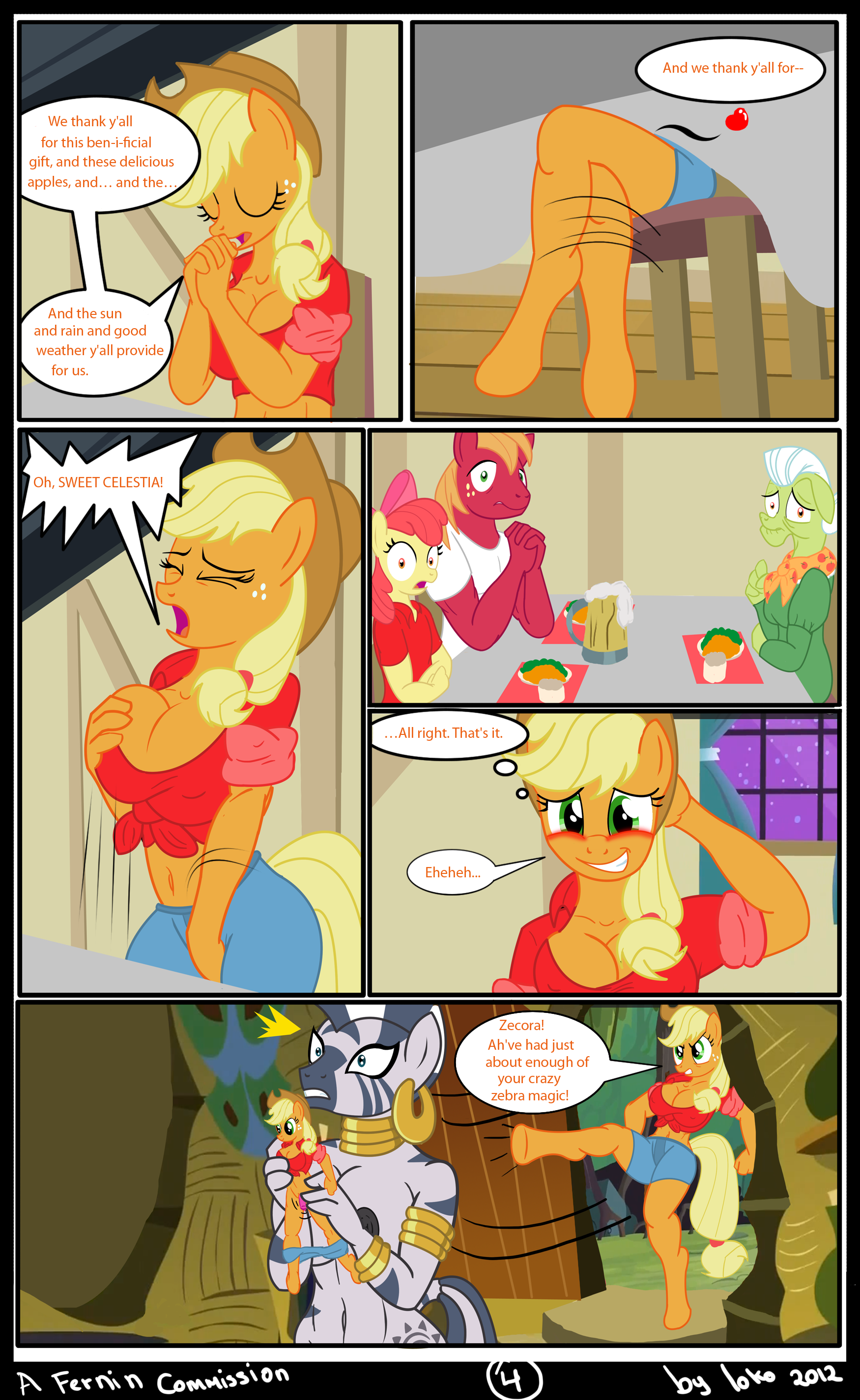 Rule34 – If it exists, there is porn of it / el-loko, apple bloom (mlp), applejack (mlp), big macintosh (mlp), doll, granny smith, zecora (mlp) / 253384