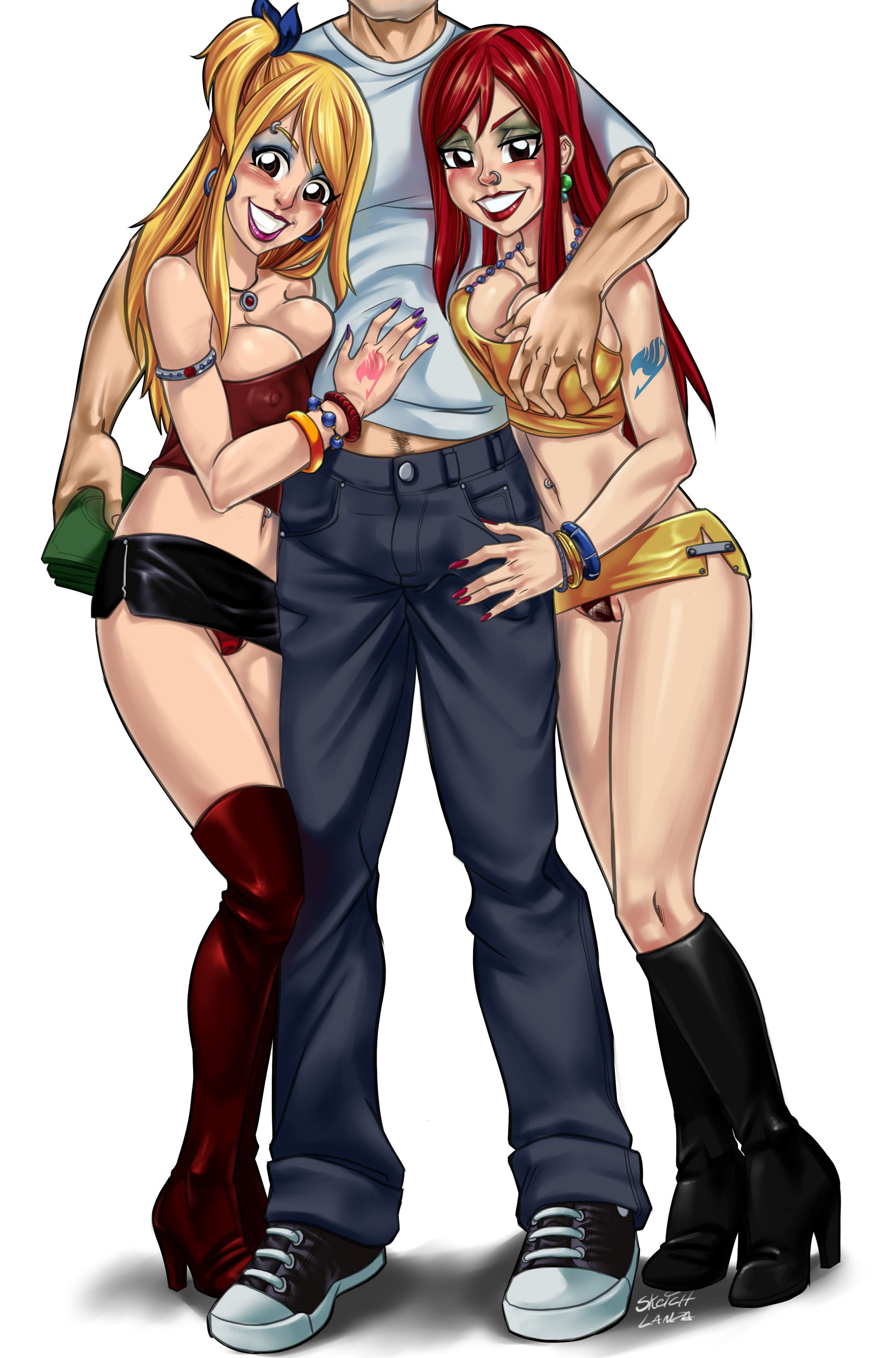 Rule34 – If it exists, there is porn of it / sketchlanza, erza scarlet, lucy heartfilia / 253447