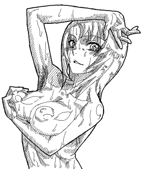 yuuki nao, my-hime, 00s, armpit hair, armpits, breasts