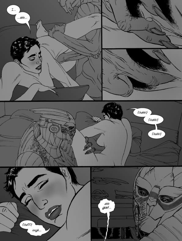 Rule34 – If it exists, there is porn of it / reginaprimata, commander shepard, femshep, garrus vakarian, turian / 253892