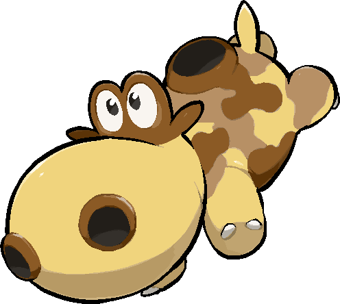 kawaanago, hippopotas, hippopotas (male), nintendo, pokemon, commentary request, lowres, animal focus, full body, gen 4 pokemon, no humans, nostrils, pokemon (creature), pokemon focus, solo, transparent background
