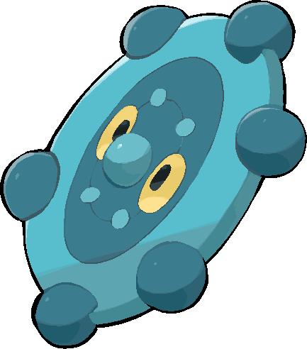 kawaanago, bronzor, nintendo, pokemon, commentary request, lowres, full body, gen 4 pokemon, no humans, pokemon (creature), pokemon focus, solo, transparent background