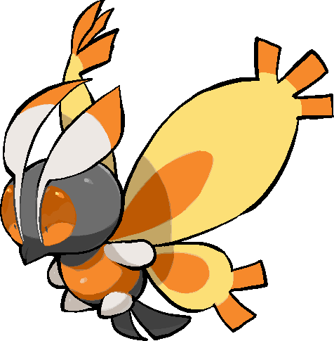 kawaanago, mothim, nintendo, pokemon, commentary request, lowres, animal focus, antennae, bug, full body, gen 4 pokemon, insect wings, no humans, pokemon (creature), pokemon focus, solo, transparent background, wings