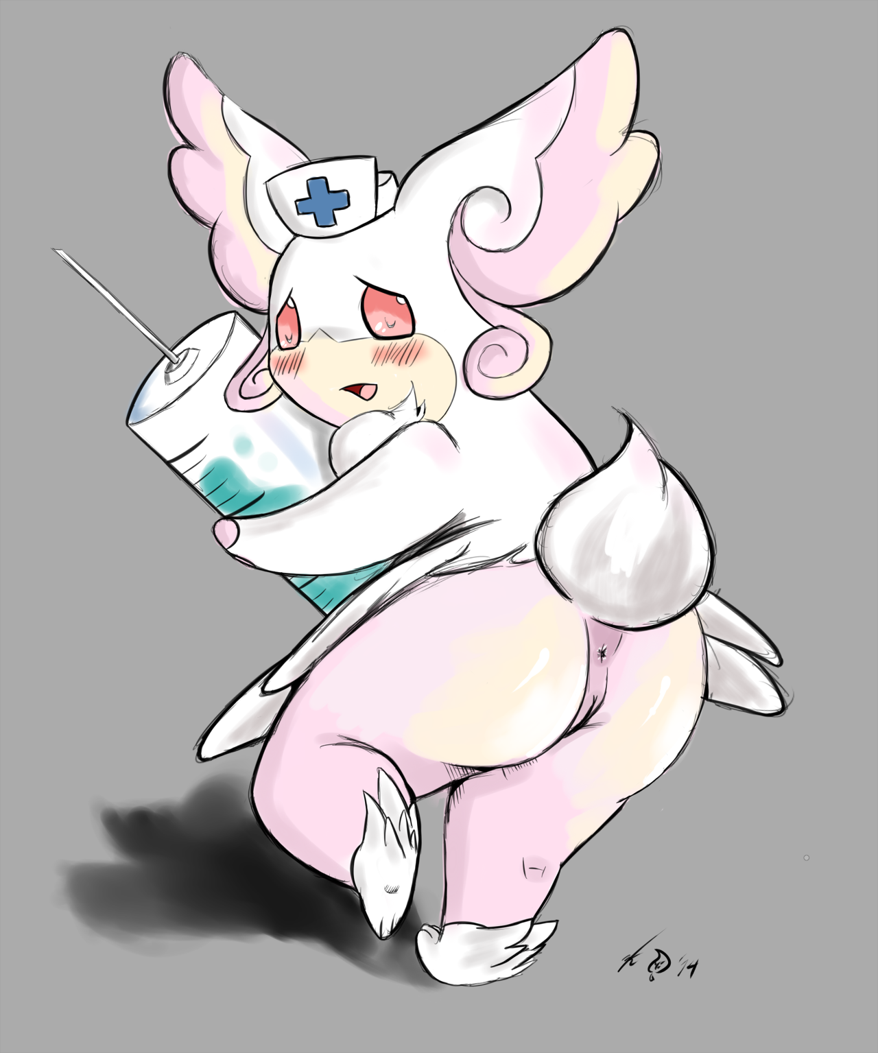 Rule34 – If it exists, there is porn of it / dark kitsunez, audino, mega audino / 253948