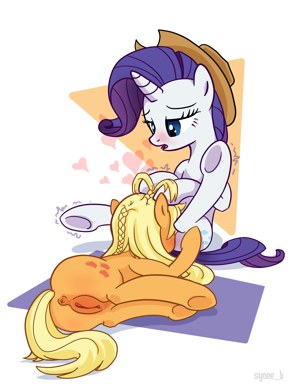 Rule34 – If it exists, there is porn of it / syoee b, applejack (mlp), rarity (mlp) / 254007