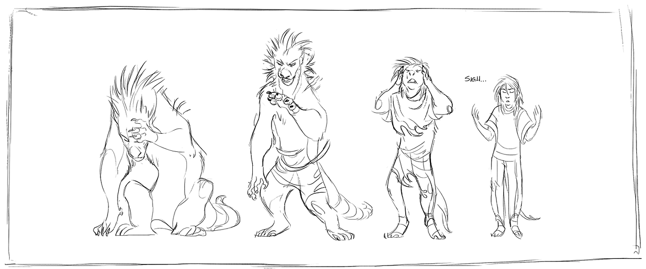 1girl, animal ears, animal hands, bashcat (greekceltic), cat ears, cat paws, cat tail, dated, full body, greekceltic, greyscale, jacky (greekceltic), medium hair, monochrome, pants, sandals, shirt, shydog (greekceltic), signature, simple background, tail, transformation, white background