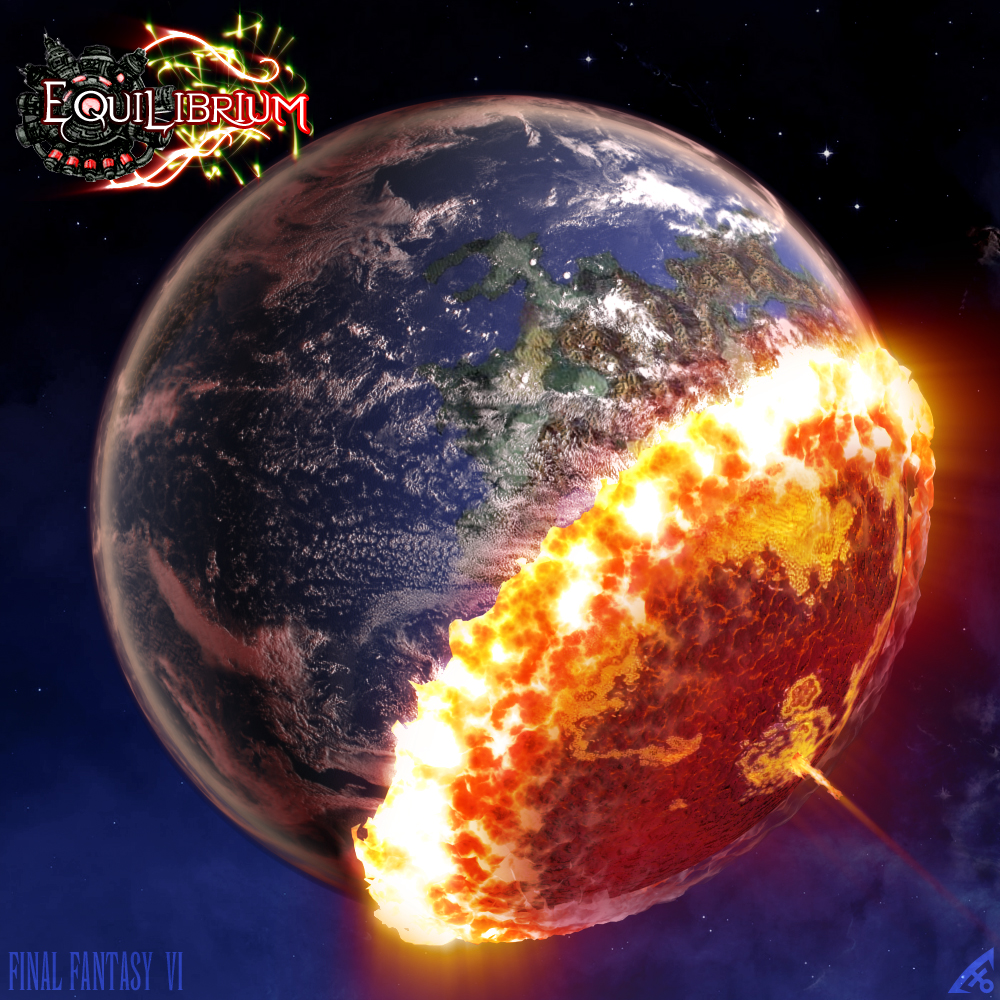 el hechicero, final fantasy, final fantasy vi, spoilers, 1990s (style), earth (planet), fire, hell, planet, space