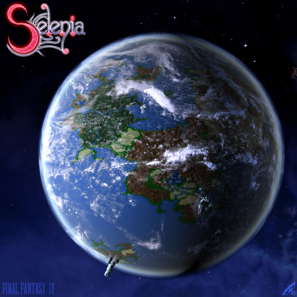 el hechicero, final fantasy, final fantasy iv, 1990s (style), earth (planet), planet, space, tower