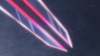 aoi sena, chaos;head, science adventure, animated, animated gif, lowres, 00s, jumping, loafers, long hair, school uniform, shoes, sword, weapon