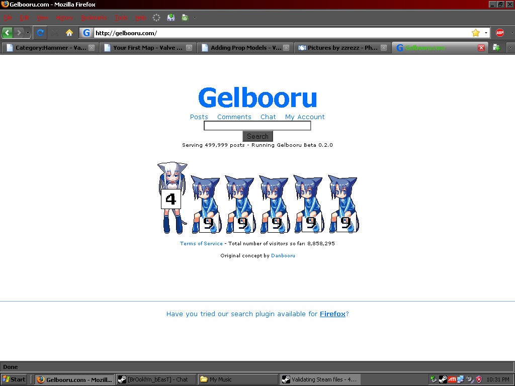 counter girls, gelbooru, screencap, get, tagme, 499,999, 499999, 6+girls, :d, animal ears, homepage, meta, multiple girls, open mouth, smile, tail