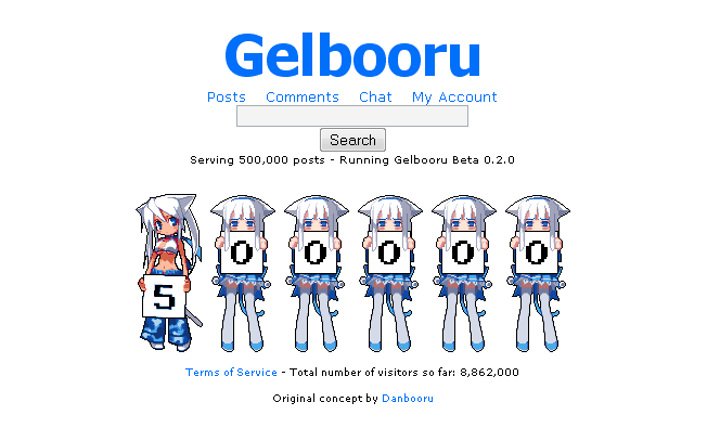 counter girls, gelbooru, screencap, get, 500000, 6+girls, animal ears, counter, homepage, meta, milestone celebration, multiple girls, tail