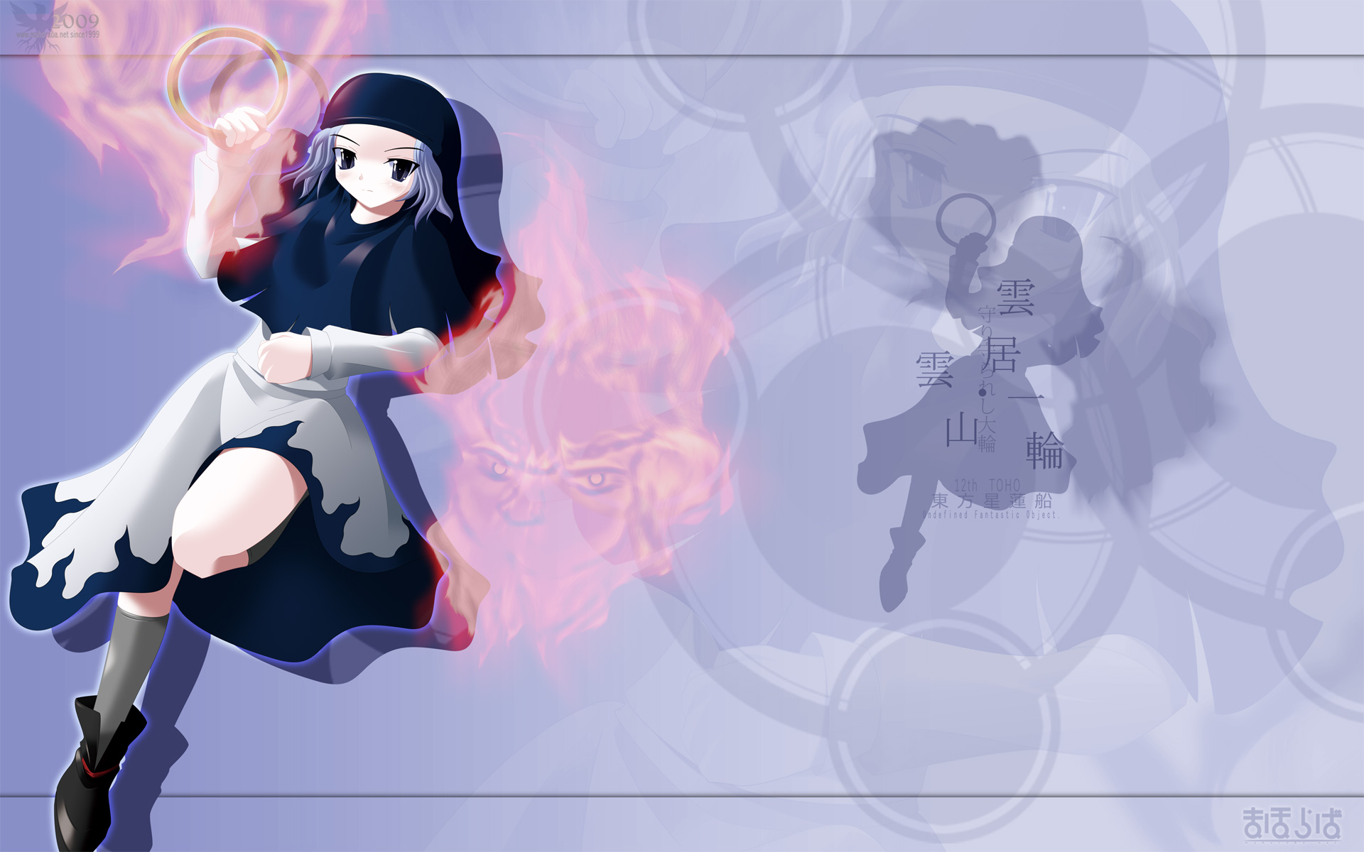 kii (mahoraba), kumoi ichirin, touhou, highres, 1girl, female focus, hood, solo