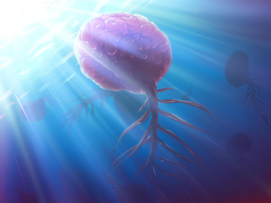 kaeru, brain, guro, swimming, underwater, water