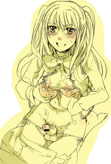 shidou mariya, maria holic, gender request, 00s, androgynous, censored, crossdressing, cum, panties, penis, shota, sweat, trap, underwear