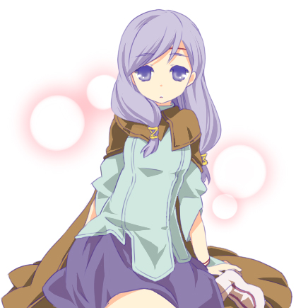 ilyana (fire emblem), fire emblem, fire emblem: path of radiance, fire emblem: radiant dawn, nintendo, lowres, 1girl, cape, long hair, low-tied long hair, purple eyes, purple hair