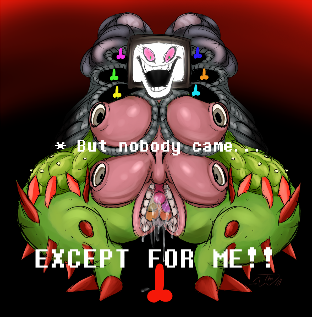 Rule34 – If it exists, there is porn of it / thewill, flowey the flower, omega flowey, peddles / 255870